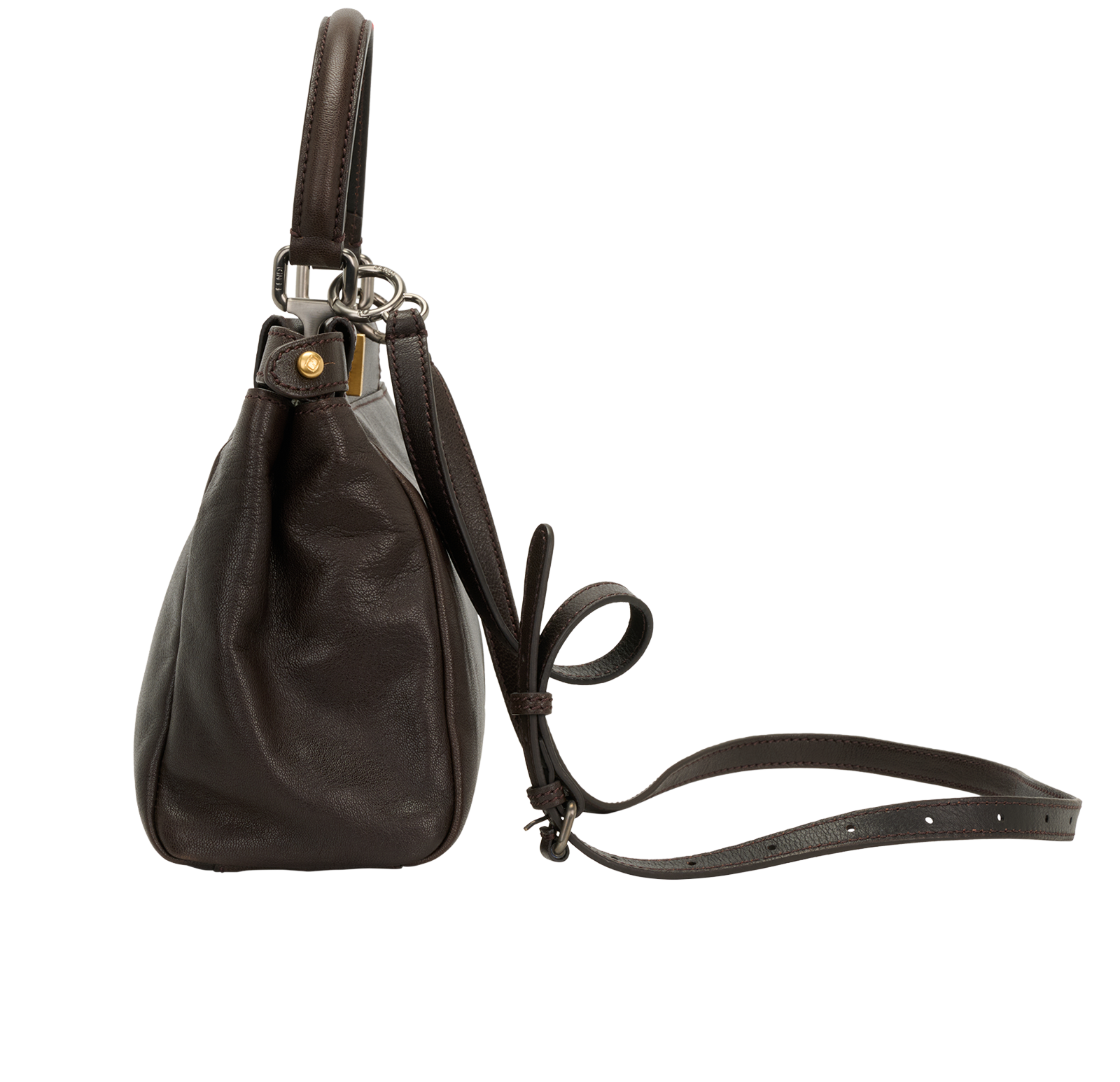 Peekaboo, &pound;980, Handbags, Brown, Leather, Bottom view